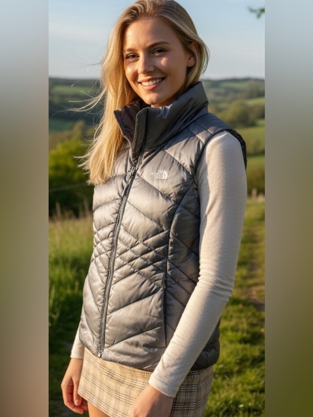 The North Face Women's Silver Puffer Vest